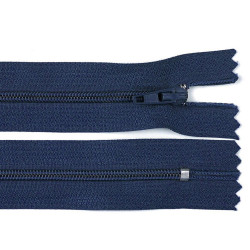 Nylon zipper no 3, length 14 cm autolock - Blue dark (1 Piece)