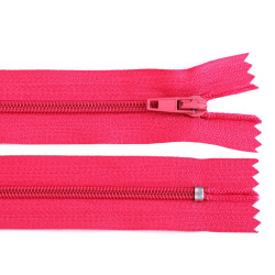 Nylon zipper no 3, length 16 cm autolock - Raspberry (1 Piece)