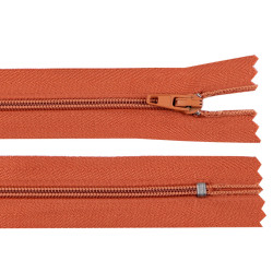 Nylon zipper no 3, length 18 cm autolock - Cinnamon (1 Piece)