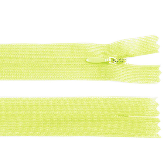Invisible nylon zipper no 3, length 50 cm, dederon - Azure blue (1 Piece) Invisible nylon zipper no 3, length 50 cm, dederon - Azure blue (1 Piece)
