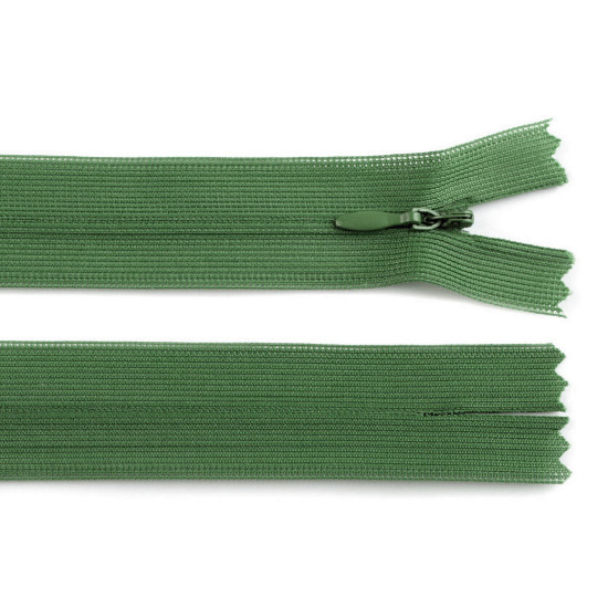 Invisible nylon zipper no 3, length 50 cm, dederon - Azure blue (1 Piece) Invisible nylon zipper no 3, length 50 cm, dederon - Azure blue (1 Piece)