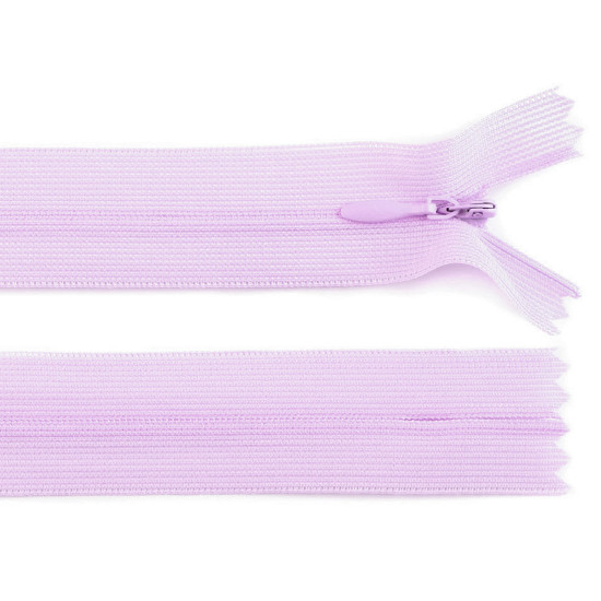 Invisible nylon zipper no 3, length 50 cm, dederon - Azure blue (1 Piece) Invisible nylon zipper no 3, length 50 cm, dederon - Azure blue (1 Piece)