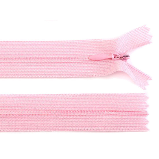 Invisible nylon zipper no 3, length 50 cm, dederon - Azure blue (1 Piece) Invisible nylon zipper no 3, length 50 cm, dederon - Azure blue (1 Piece)