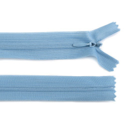 Chiusura lampo, in nylon, invisibile, numero 3, lunghezza: 50 cm, dederon - Non ti scordar di me blu (1 Pezzo)