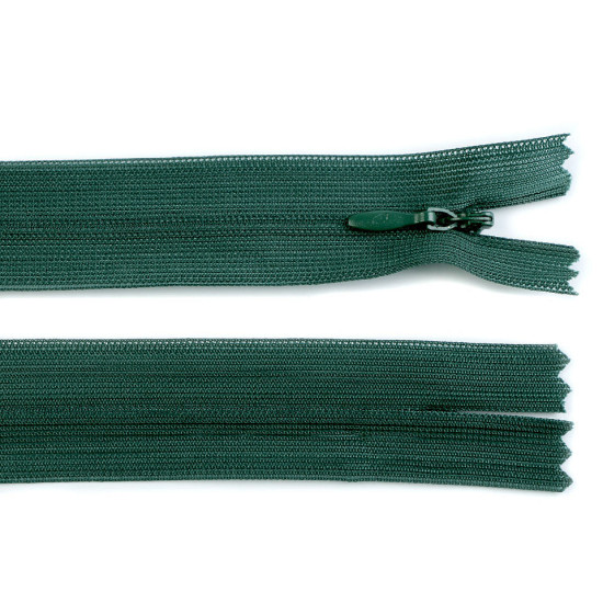 Invisible nylon zipper no 3, length 50 cm, dederon - Azure blue (1 Piece) Invisible nylon zipper no 3, length 50 cm, dederon - Azure blue (1 Piece)