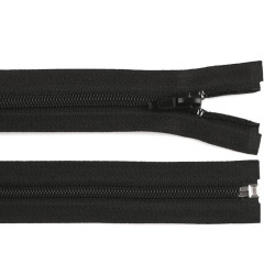 Nylon / coil zipper no 5, length 125 cm, 150 cm - Black (1 Piece)