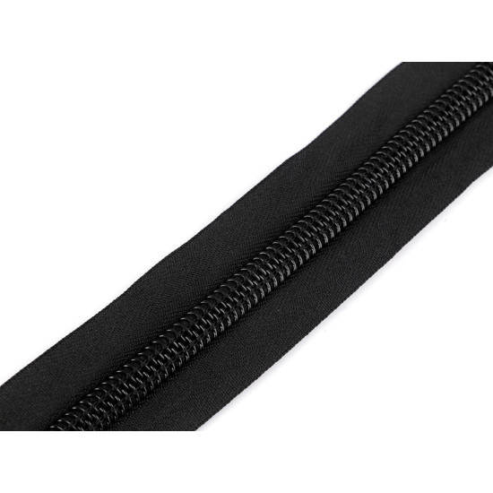 Nylon tent zipper no 10, with double sided slider, length 195 cm - Black (1 Piece) Nylon tent zipper no 10, with double sided slider, length 195 cm - Black (1 Piece)