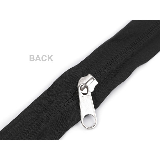 Nylon tent zipper no 10, with double sided slider, length 195 cm - Black (1 Piece) Nylon tent zipper no 10, with double sided slider, length 195 cm - Black (1 Piece)