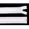 Špirálový zips skrytý no 3 dĺžka 30 cm dederon - Biela (1 Kus)