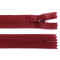 Zamek spiralny kryty no 3 długość 30 cm dederon - Bordo (1 Sztuka)