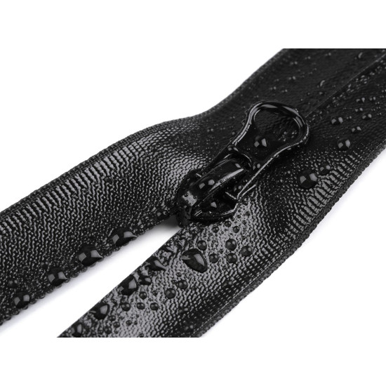 Vodeodolný zips no 7 dĺžka 90 cm špirálový - Čierna (1 Kus) Vodeodolný zips no 7 dĺžka 90 cm špirálový - Čierna (1 Kus)