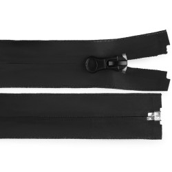 Nylon / coil zipper no 7, length 65 cm, matte, water-resistant - Black (1 Piece)