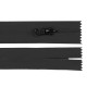 Nylon / coil zipper no 7, length 20 cm, matte, water-resistant - Black (1 Piece) Nylon / coil zipper no 7, length 20 cm, matte, water-resistant - Black (1 Piece)