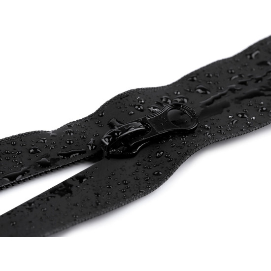 Nylon / coil zipper no 7, length 20 cm, matte, water-resistant - Black (1 Piece) Nylon / coil zipper no 7, length 20 cm, matte, water-resistant - Black (1 Piece)