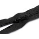 Nylon / coil zipper no 7, length 20 cm, matte, water-resistant - Black (1 Piece) Nylon / coil zipper no 7, length 20 cm, matte, water-resistant - Black (1 Piece)