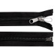 Tent nylon zipper no 10 with double-sided slider, length 200 cm - Black (5 Pieces) Tent nylon zipper no 10 with double-sided slider, length 200 cm - Black (5 Pieces)