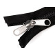 Tent nylon zipper no 10 with double-sided slider, length 200 cm - Black (5 Pieces) Tent nylon zipper no 10 with double-sided slider, length 200 cm - Black (5 Pieces)
