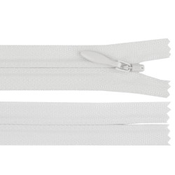 Zamek spiralny kryty ykk no 3 długość 50 cm - White (1 Sztuka)
