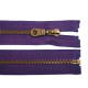 Old brass zipper no 5, length 65 cm jacket - Chocolate (10 Pieces) Old brass zipper no 5, length 65 cm jacket - Chocolate (10 Pieces)