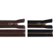 Old brass zipper no 5, length 65 cm jacket - Chocolate (10 Pieces) Old brass zipper no 5, length 65 cm jacket - Chocolate (10 Pieces)