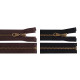 Old brass zipper no 5, length 80 cm jacket - Chocolate (25 Pieces) Old brass zipper no 5, length 80 cm jacket - Chocolate (25 Pieces)