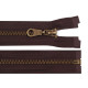 Old brass zipper no 5, length 85 cm jacket - Chocolate (10 Pieces) Old brass zipper no 5, length 85 cm jacket - Chocolate (10 Pieces)