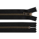 Metal zipper ykk no 5 length 18 cm old brass (jeans) - Black (1 Piece) Metal zipper ykk no 5 length 18 cm old brass (jeans) - Black (1 Piece)