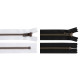 Metal zipper ykk no 5 length 18 cm old brass (jeans) - Black (1 Piece) Metal zipper ykk no 5 length 18 cm old brass (jeans) - Black (1 Piece)