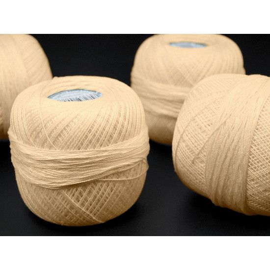 Cotton yarn kordonet 10; 15; 30; 50; 60; 80 - Ecru light (10 Pieces) Cotton yarn kordonet 10; 15; 30; 50; 60; 80 - Ecru light (10 Pieces)