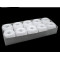 Fil de coton kordonet taille 10 ; 15; 30 ; 50 ; 60 ; 80 - Blanc (10 Pièces)