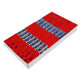 Cotton embroidery thread mouline niťárna - Fiery red (24 Pieces) Cotton embroidery thread mouline niťárna - Fiery red (24 Pieces)
