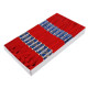 Cotton embroidery thread mouline niťárna - Fiery red (24 Pieces) Cotton embroidery thread mouline niťárna - Fiery red (24 Pieces)