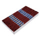 Cotton embroidery thread mouline niťárna - Fiery red (24 Pieces) Cotton embroidery thread mouline niťárna - Fiery red (24 Pieces)