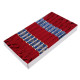 Cotton embroidery thread mouline niťárna - Fiery red (24 Pieces) Cotton embroidery thread mouline niťárna - Fiery red (24 Pieces)