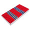 Cotton embroidery thread mouline niťárna - Fiery red (24 Pieces)