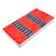 Cotton embroidery thread mouline niťárna - Fiery red (24 Pieces) Cotton embroidery thread mouline niťárna - Fiery red (24 Pieces)
