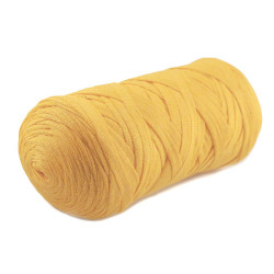 Bandă de tricotat spaghetti, 250 g - Galben gălbenuș (1 Bucată)