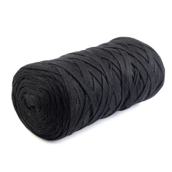 Bandă de tricotat spaghetti, 250 g - Negru (1 Bucată)