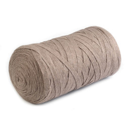 Bandă de tricotat spaghetti, 250 g - Bej (1 Bucată)