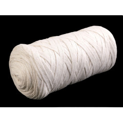 Bandă de tricotat spaghetti, 250 g - Ecru deschis (1 Bucată)