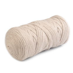 Bandă de tricotat spaghetti, 250 g - Bej pal (1 Bucată)