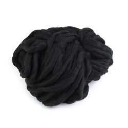 Extra hrubá priadza 250 g - Čierna (1 Kus)