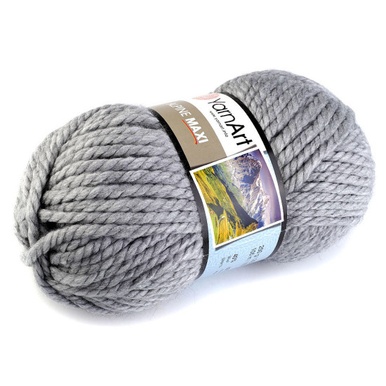 Pletací příze alpine maxi 250 g - Hnědá (1 Kus)