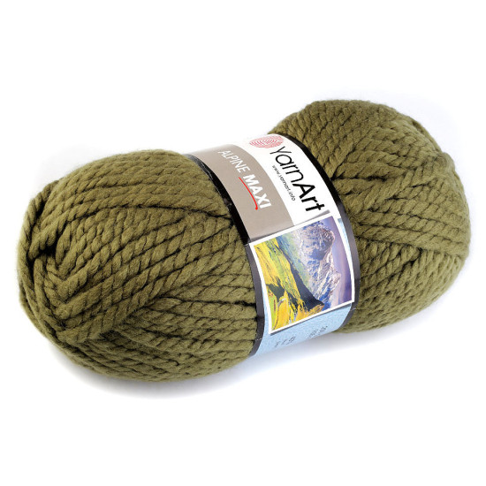 Pletací příze alpine maxi 250 g - Hnědá (1 Kus)