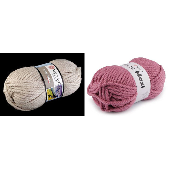 Pletací příze alpine maxi 250 g - Hnědá (1 Kus)