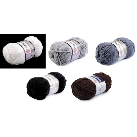 Kötőfonal merino gombolyagok 100 g - Világosszürke (1 Darab) Kötőfonal merino gombolyagok 100 g - Világosszürke (1 Darab)