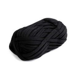 Bandă de tricotat spaghetti, 100 g - Negru (1 Bucată)