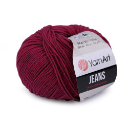 Knitting yarn gina / jeans 50 g - Raspberry (1 Piece)