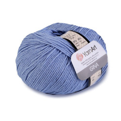 Knitting yarn gina / jeans 50 g - Light blue (1 Piece)
