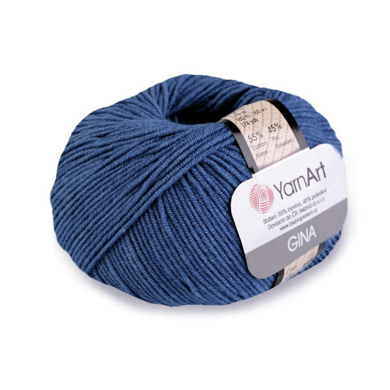 Knitting yarn gina / jeans 50 g - Green fir (1 Piece) Knitting yarn gina / jeans 50 g - Green fir (1 Piece)